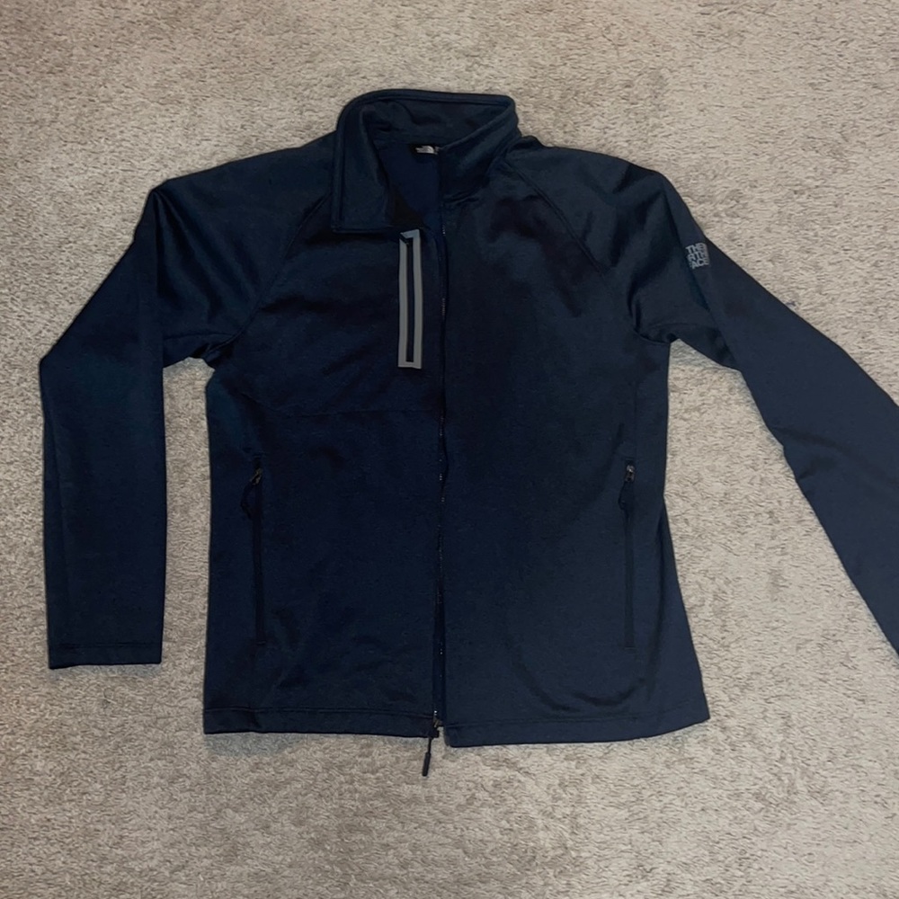 Navy blue North Face zip up